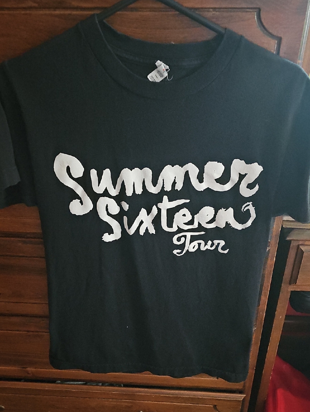 Alstyle Black T-Shirt with White "Summer Sixteen Tour" Graphic